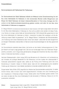 Pressemitteilung Pressemitteilung