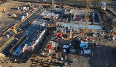 Baustelle Hallenbad Falkensee